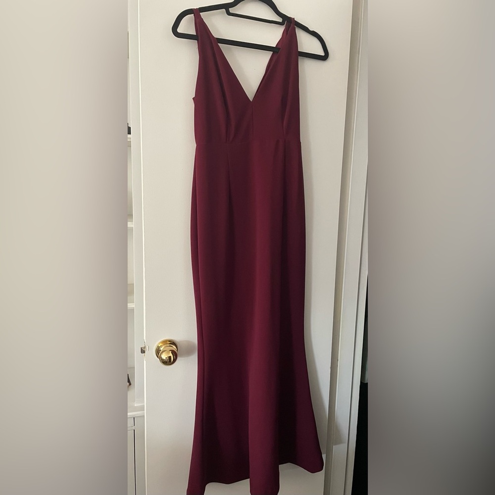 Lulu's Burgundy Maxi Dress